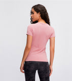 LU O neck light weight running T-shirt yoga top