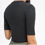 Women's Middle sleeve tight light weight T- shirt