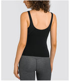 Women's tight Training V-neck Soft Crop Tank Top Women