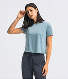 Light weight crop top quick dry running T shirt