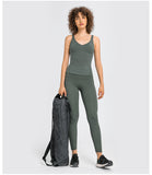 Women's tight Training V-neck Soft Crop Tank Top Women