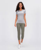 LU O neck light weight running T-shirt yoga top