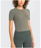 Women's yoga wear top short T shirt