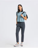 Light weight crop top quick dry running T shirt