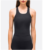 Yoga Tops Women Sexy Gym Vest tight Sleeveless Running shirt Quick Dry Tank Top