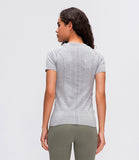 LU O neck light weight running T-shirt yoga top