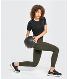 Women's yoga wear top short T shirt