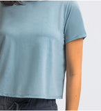 Light weight crop top quick dry running T shirt