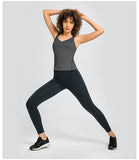 Women's tight Training V-neck Soft Crop Tank Top Women