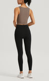 cropped tank with built in bra