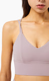 High impact LU fitness bra cross back sports bra