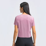 Light weight crop top quick dry running T shirt