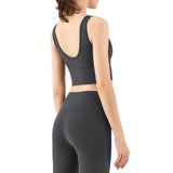 Hot Push Up Cropped Workout Top Sports Bra Vest