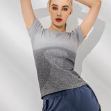 Women's Sport Quick Dry Fit O Neck Short Sleeves Tshirt