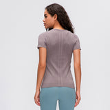 LU O neck light weight running T-shirt yoga top