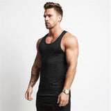 Men's Workout Tank Top Gym Muscle Sleeveless T Shirt(2 Pack,Random Color)