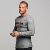 Men's Words Print Outdoor Long  Sleeve T-Shirt