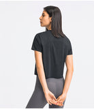 Light weight crop top quick dry running T shirt