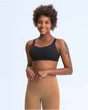 Straps cross back sexy yoga vest top bra for fitness wear