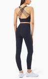 High impact sports training cross back yoga bra