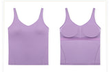 Women's tight Training V-neck Soft Crop Tank Top Women