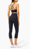 High impact LU fitness bra cross back sports bra