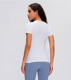 LU O neck light weight running T-shirt yoga top
