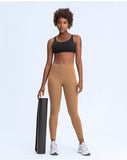 Straps cross back sexy yoga vest top bra for fitness wear