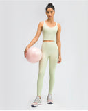 Sexy yoga moisture absorption sweat  elastic tight yoga vest tank tops