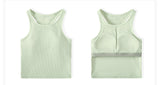 Yoga Tops Women Sexy Gym Vest tight Sleeveless Running shirt Quick Dry Tank Top
