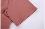 Back cross short sleeve tight T shirt