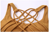 Straps cross back sexy yoga vest top bra for fitness wear
