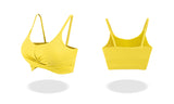 Women's Light Support Plunge Yoga Sports Bra Crop Tank Tops