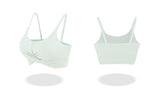 Women's Light Support Plunge Yoga Sports Bra Crop Tank Tops