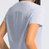 Light weight crop top quick dry running T shirt