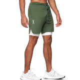 Men’s 2 in 1 Running Shorts Quick Dry Gym Athletic Workout Shorts for Men with Phone Pockets