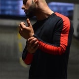 Men's Solid color oflong sleeve Sport Tee