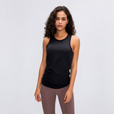 Lady's  racerback bowknot open back t-shirt workout stringer women custom tank top