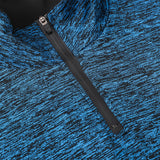 Men's Long Sleeve Quick Dry Lightweight Running Exercise Sports T-Shirt Top with zip