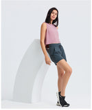 New Arrival Loose Free Style Womens Sports Wear Crop Tank Top Sweat Shirts