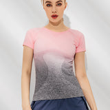 Women's Sport Quick Dry Fit O Neck Short Sleeves Tshirt