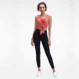 Fashion  Workout tight Yoga Crop Top Gym Vest with strap