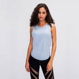 O-Neck Breathable Lightweight Sports Yoga Vest Wear Women's Tank Tops