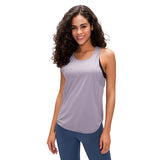 Lady's workout t-shirt casual yoga tank top