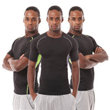 Men's Compression Shirt Short Sleeve Tops Slimming Body Shaper for Athletic  T-Shirts
