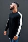 Men's Solid color oflong sleeve Sport Tee