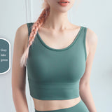 Hot Push Up Cropped Workout Top Sports Bra Vest