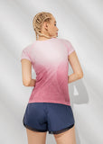 Women's Sport Quick Dry Fit O Neck Short Sleeves Tshirt