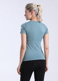 Women's NeverStop Letter short sleeve sports T-shirt