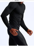 Men's Dry Fit Athletic Compression Long Sleeve Baselayer Workout T-Shirts
